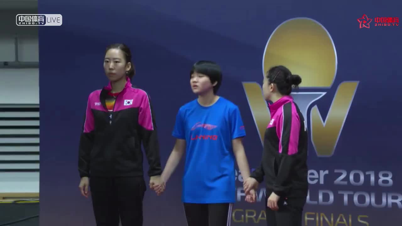 早田希娜/伊藤美诚 JPN vs 田志希/梁夏银 KOR 2018 ITTF世界巡回赛总决赛 女双半