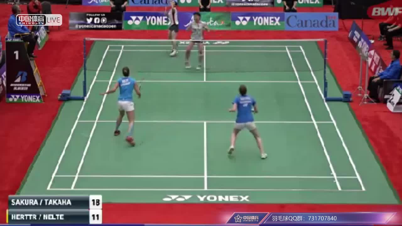 樱本绚子/高畑祐纪子vs伊莎贝尔/尼尔特 加拿大公开赛女双决赛