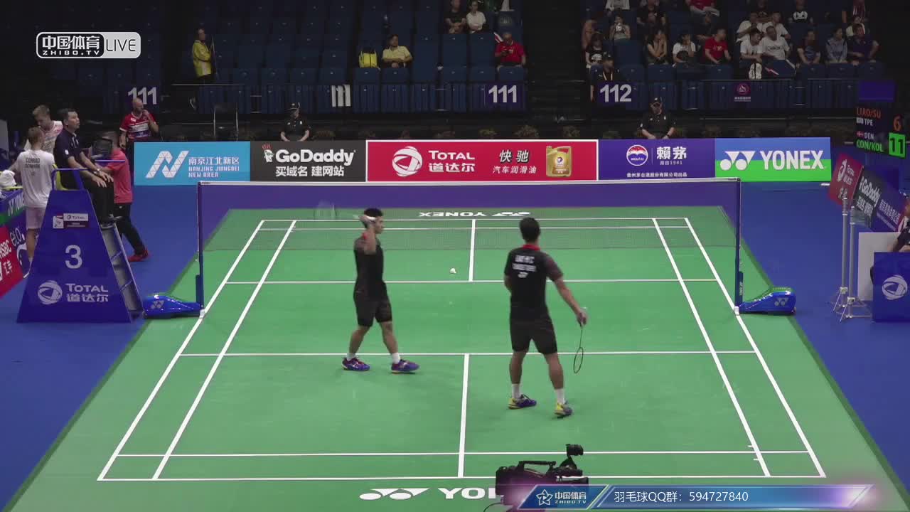 廖敏竣/苏敬恒 vs 马德斯-康拉德-彼德森/马德斯-皮勒尔 2018南京世锦赛男双1/8决赛
