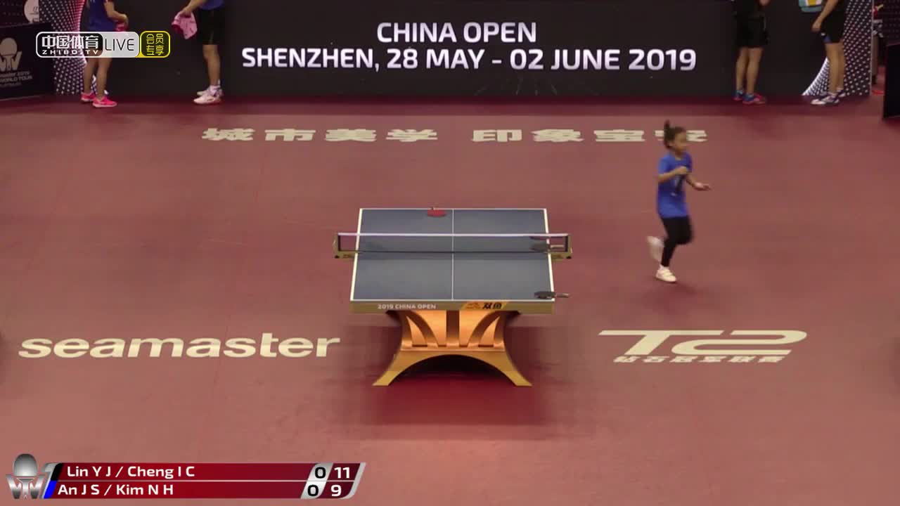 林昀儒/郑怡静 TPE vs 安吉宋/金南海 PRK 2019中国公开赛混双1/8决赛