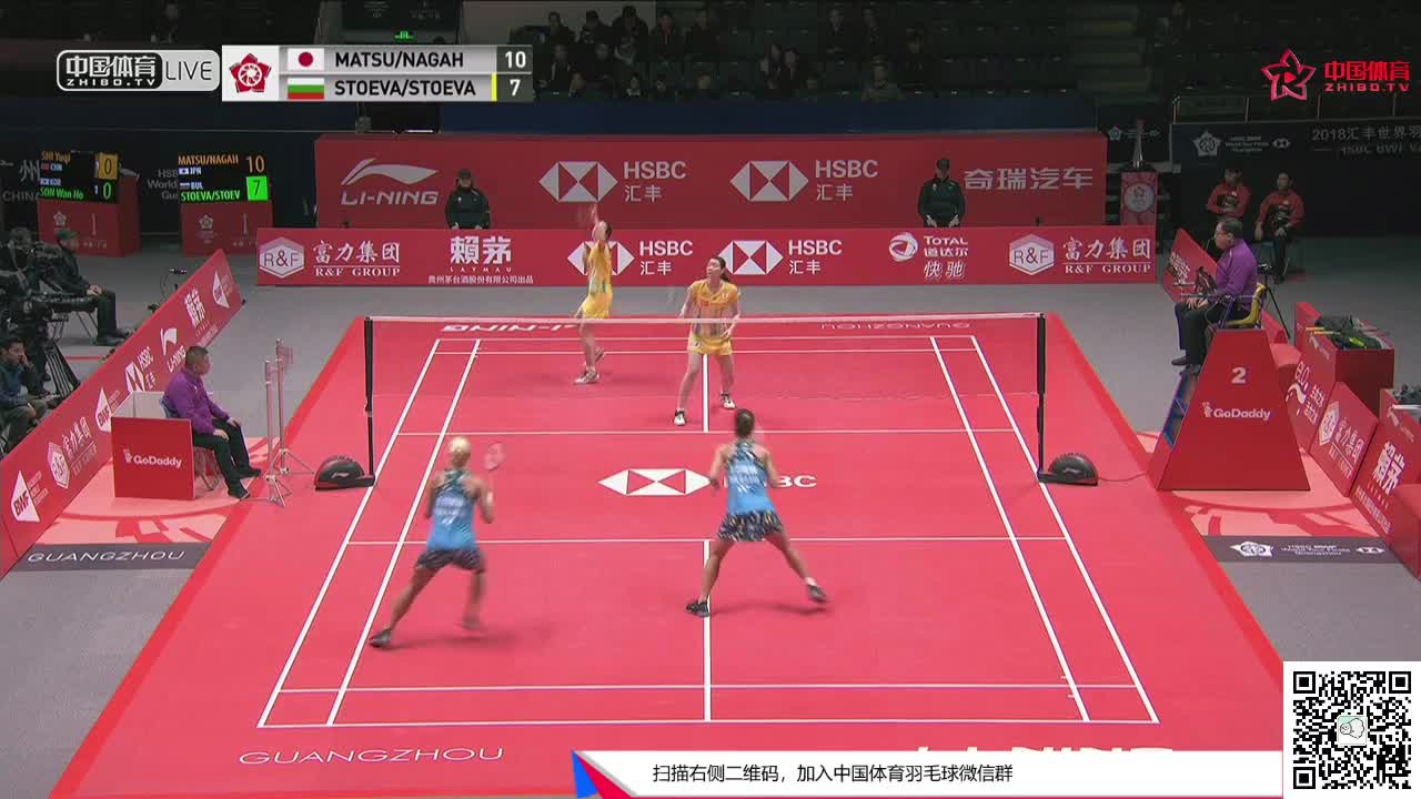 松本麻佑/永原和可那vs斯蒂法尼·斯托伊娃/加夫列拉·斯托伊娃 2018世界羽联巡回赛总决赛 