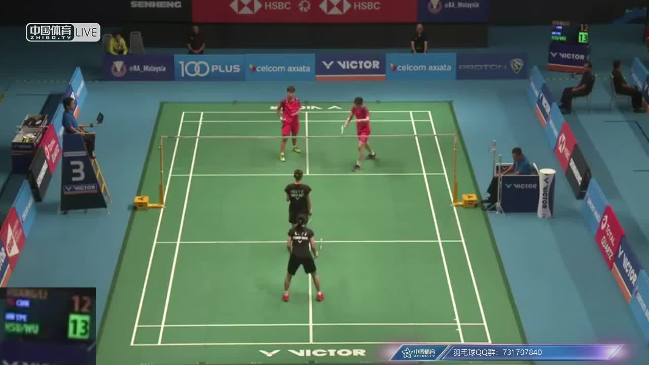 黄东萍/李汶妹 CHN vs 吴玓蓉/许雅晴 TPE 马来西亚公开赛女双1/16决赛