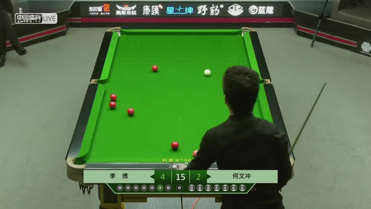 2022中式台球全明星赛第二站 双败第9-12场　李博 vs 何文冲