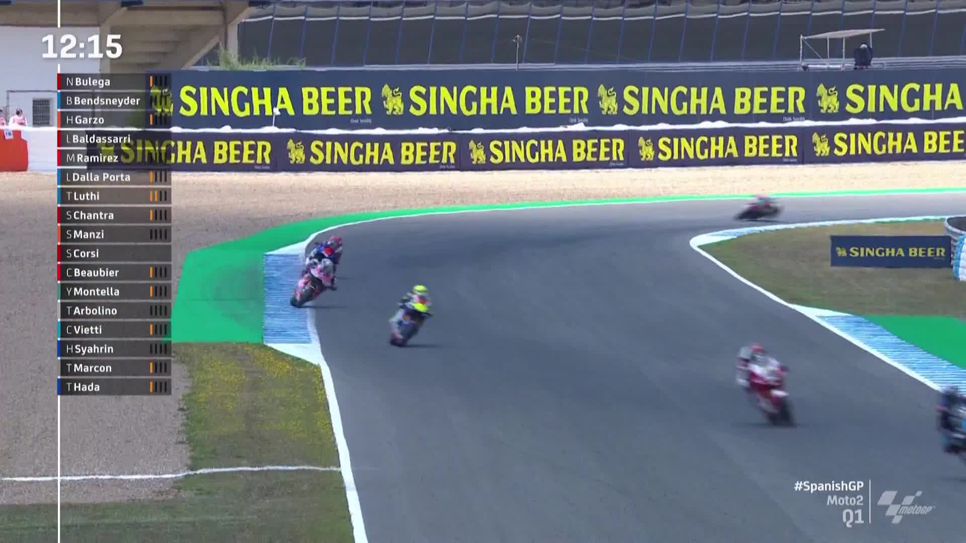 西班牙大奖赛 Moto2排位赛1（多视角）