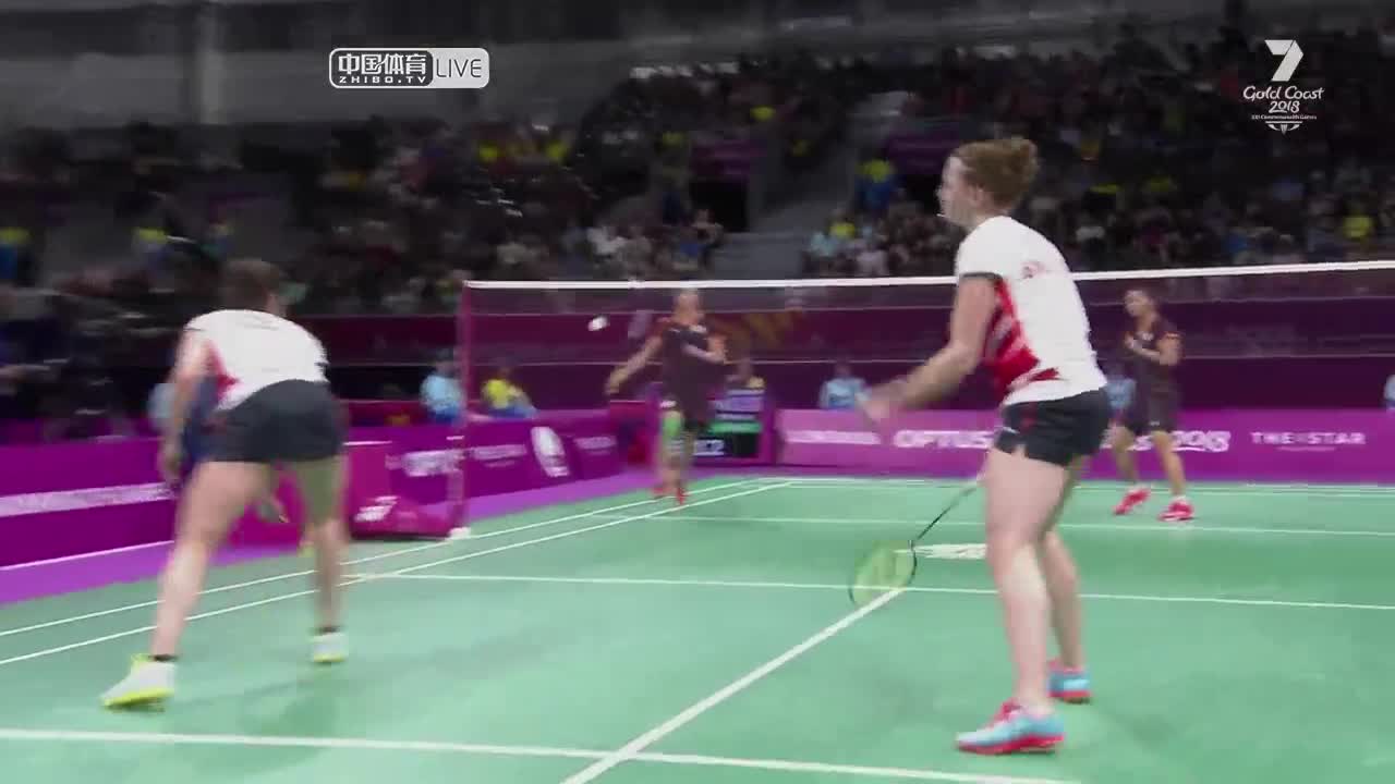 邹美君/许嘉雯 vs 史密斯/沃克 2018英联邦女双决赛