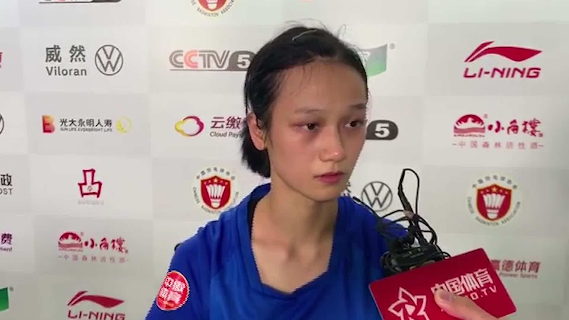 羽超赛后 | 张艺曼：昨天关键分把握的不好 需要多调动自己的气势