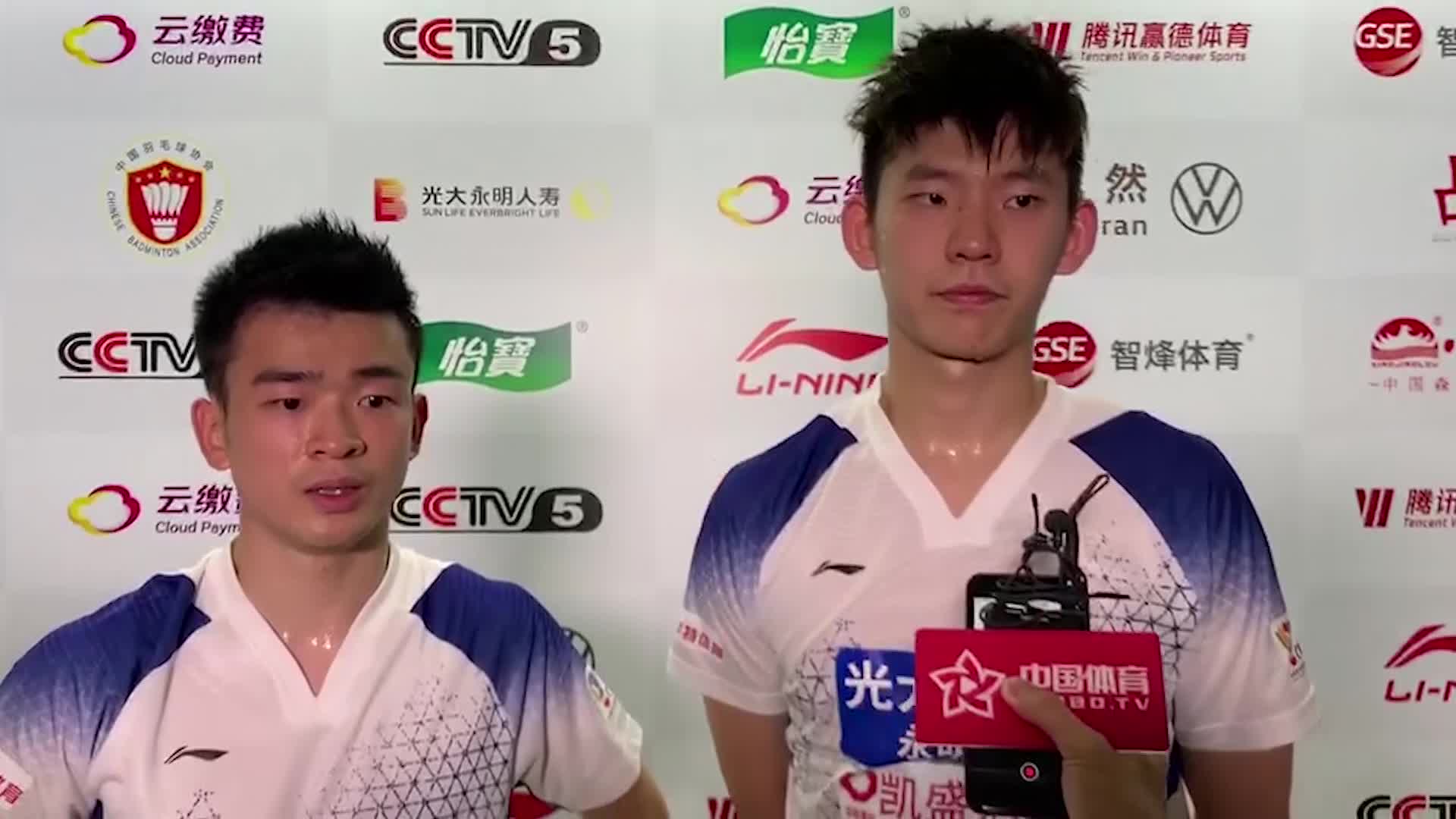 羽超赛后 | 郑思维/刘雨辰：有些意外和遗憾没碰到何济霆韩呈恺