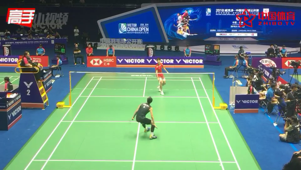 石宇奇0-1李炫一 第二局一直保持4分左右的领先！