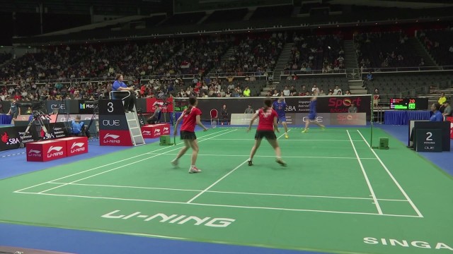 新加坡赛：陈清晨(中国)/贾一凡(中国) vs 田中志穗(日本)/米元小春(日本)
