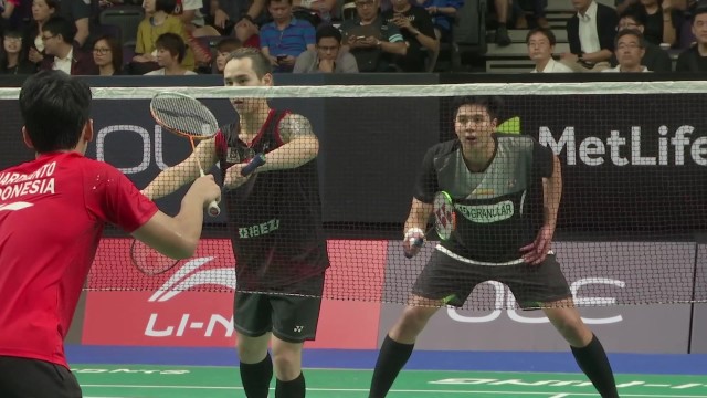 新加坡赛：卢敬尧(中华台北)/杨博涵(中华台北) vs 贝里-安格里亚万(印尼)/哈迪安托(印尼)